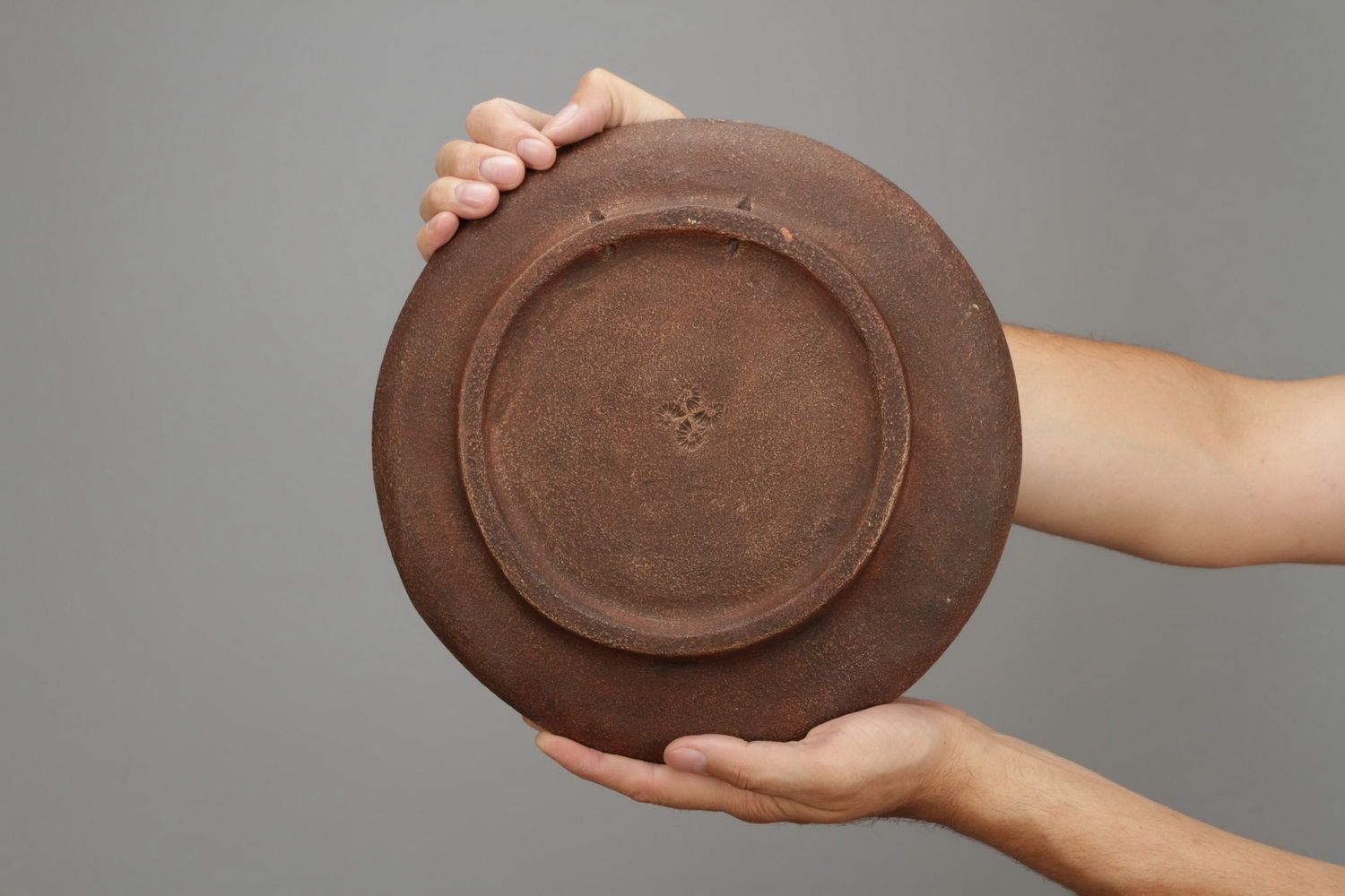 Декоративная керамическая тарелка фото 3