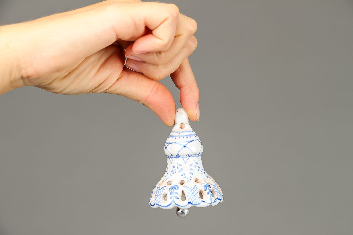 Clochette céramique décorée faite main photo 4