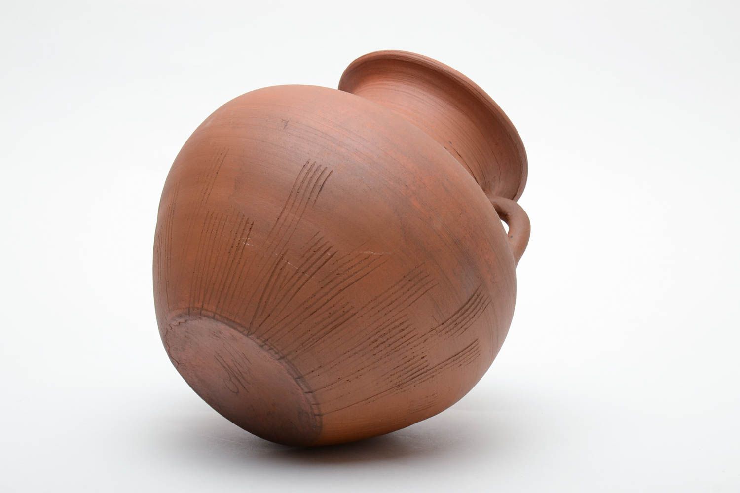 Handmade 45 oz clay lead-free baking pot gift kitchen pottery 3,5 lb photo 5
