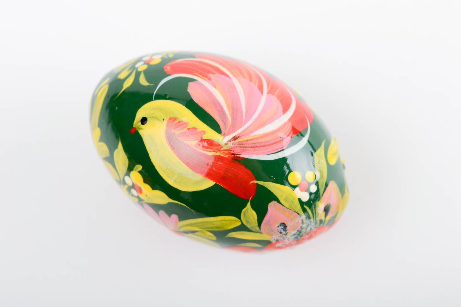 Пасхальное яйцо ручной работы подарок из дерева пасхальный подарок красочный фото 3