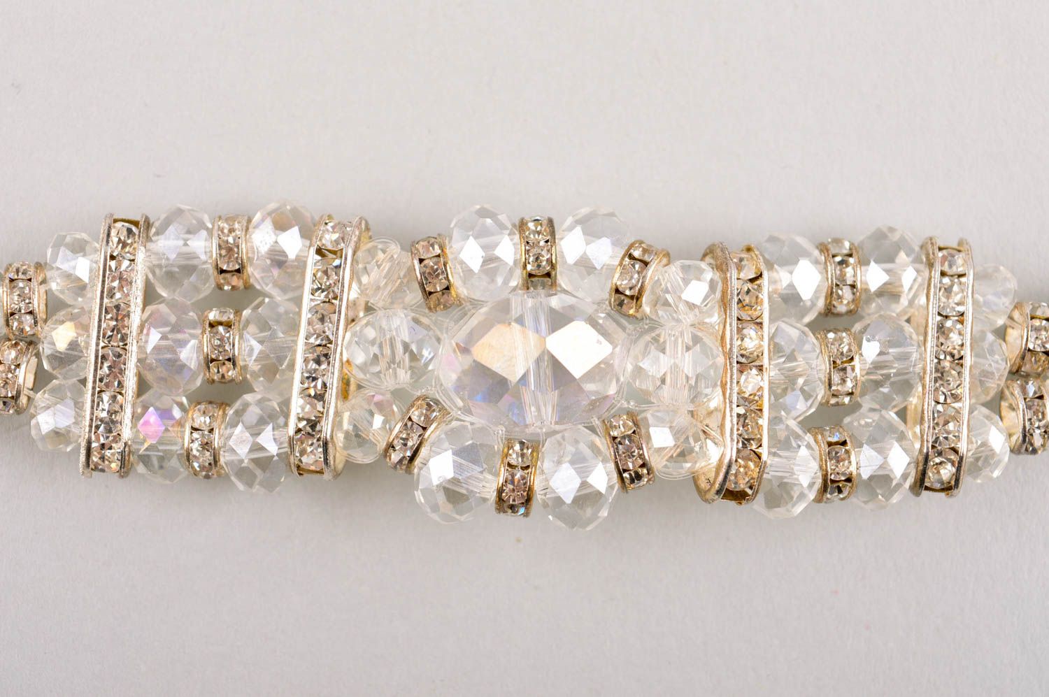 Handmade crystal beads designer collar unique bijouterie accessories for her photo 3