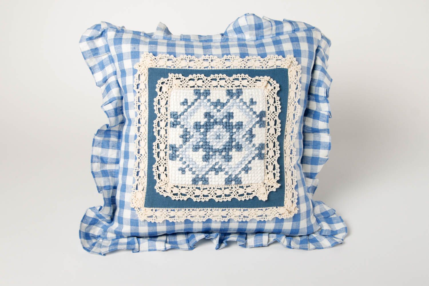 Stylish handmade throw pillow beautiful cushion ideas home textiles small gifts photo 3
