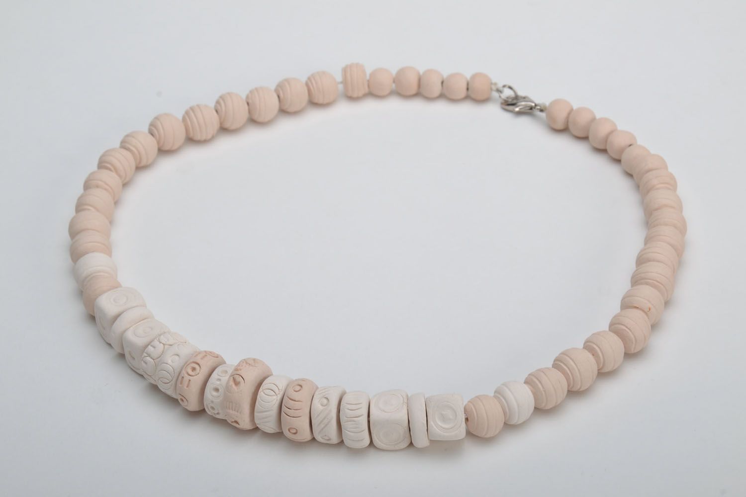 Handmade clay necklace photo 5