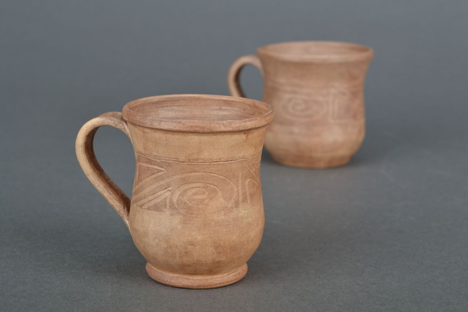 Tasse en céramique faite main pratique originale ustensile artisanal de cuisine photo 1