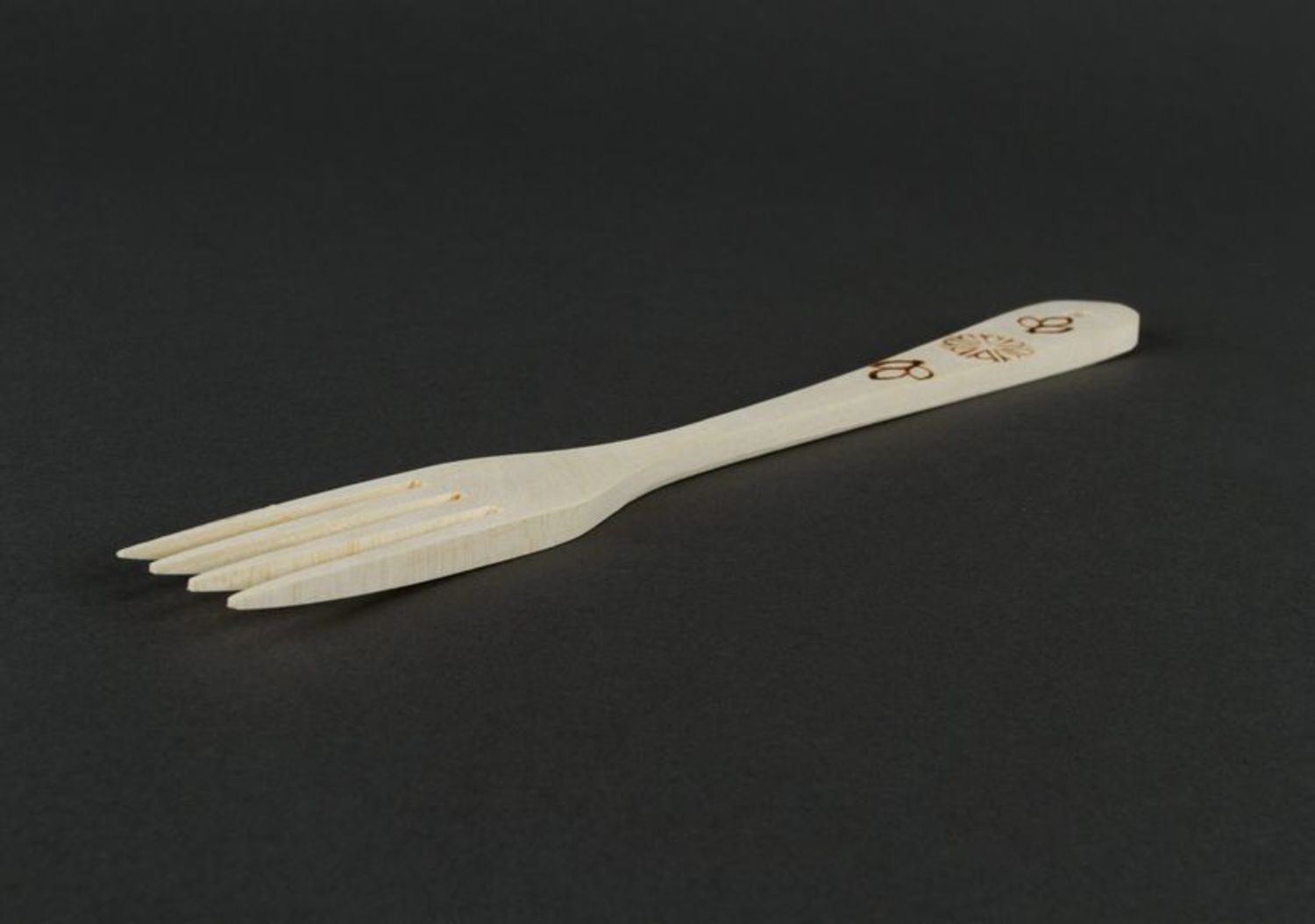 Handmade wooden fork photo 4