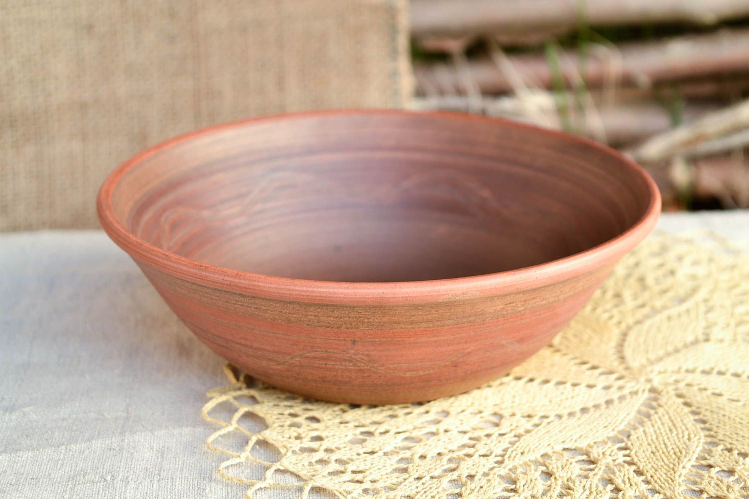 Plato de cerámica artesanal hondo utensilio de cocina menaje del hogar foto 1