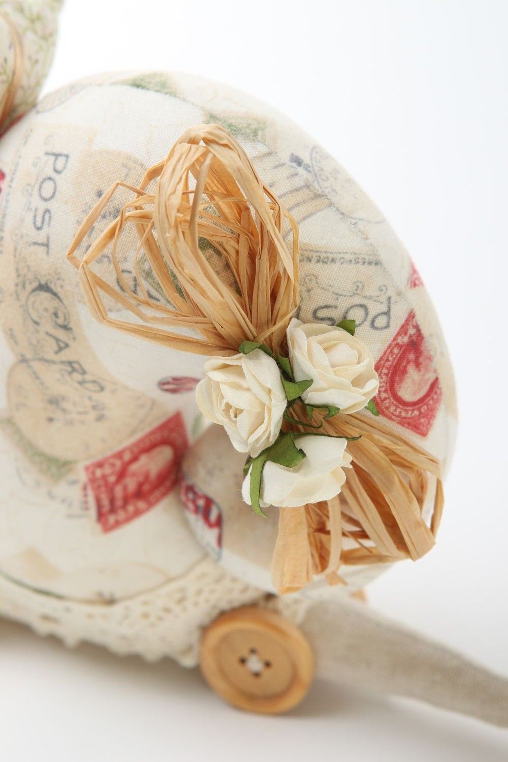 Juguete artesanal de tela de algodón muñeco de peluche regalo original foto 3