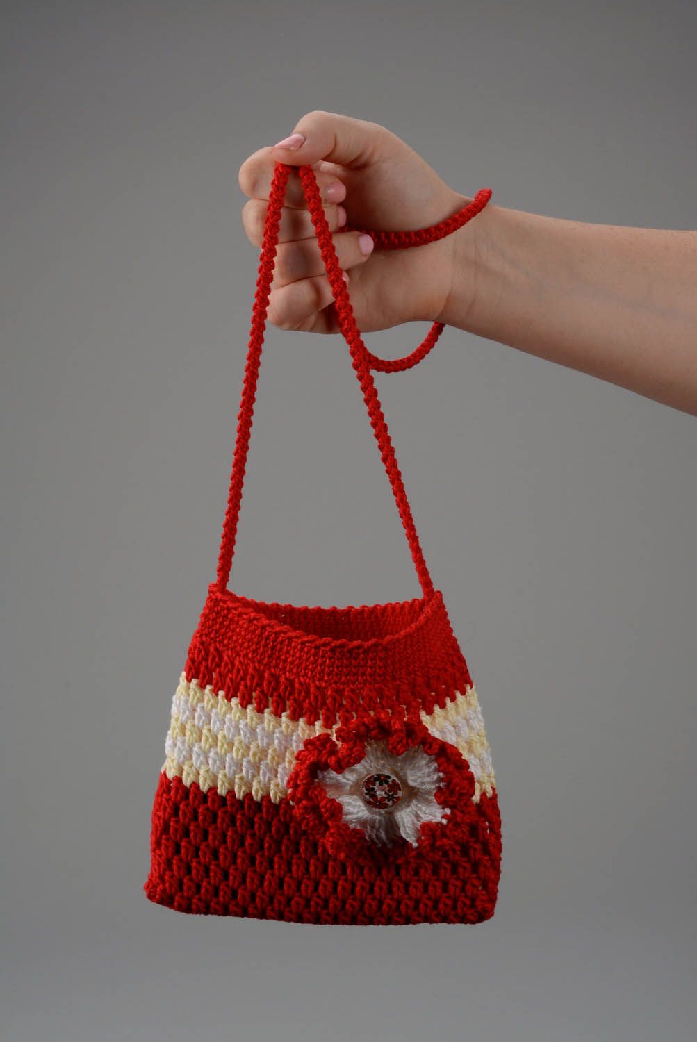 Childen's purse made of Italian cotton photo 1