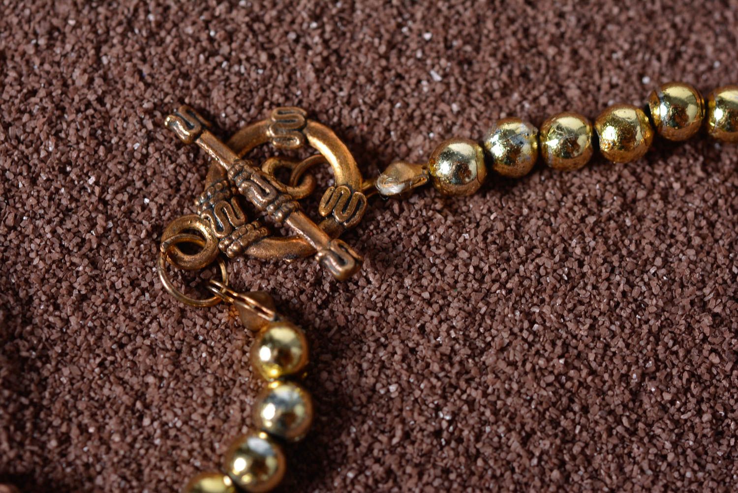 Handmade beaded necklace designer natural stones jewelry present for women photo 5