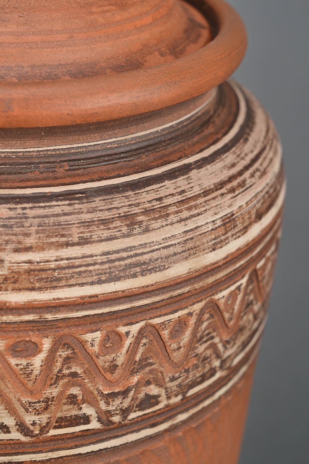 Vase en céramique pour cuisine avec couvercle 3 litres photo 3