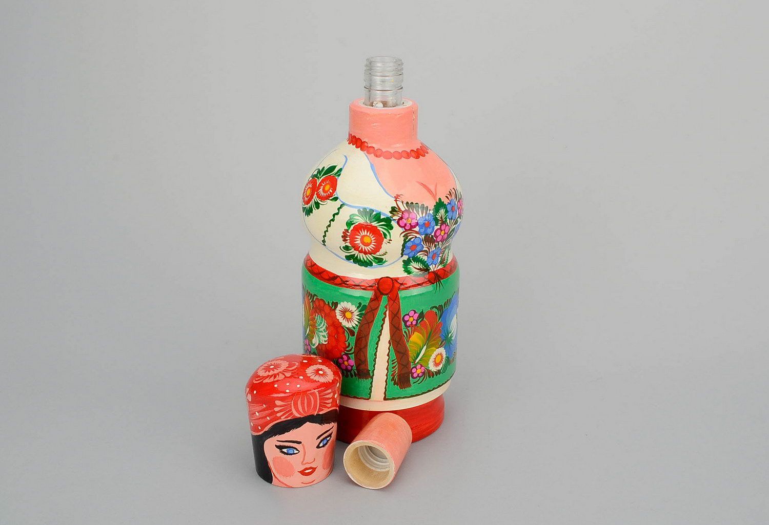 Bemalte Flasche, Handmade foto 4