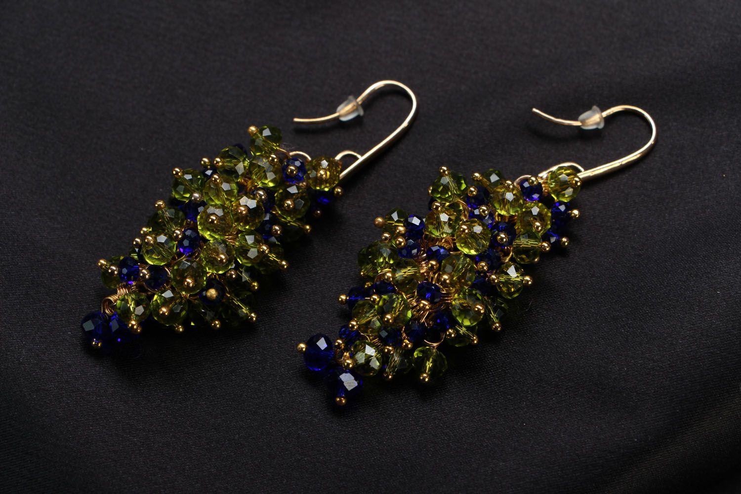 Homemade crystal earrings photo 1