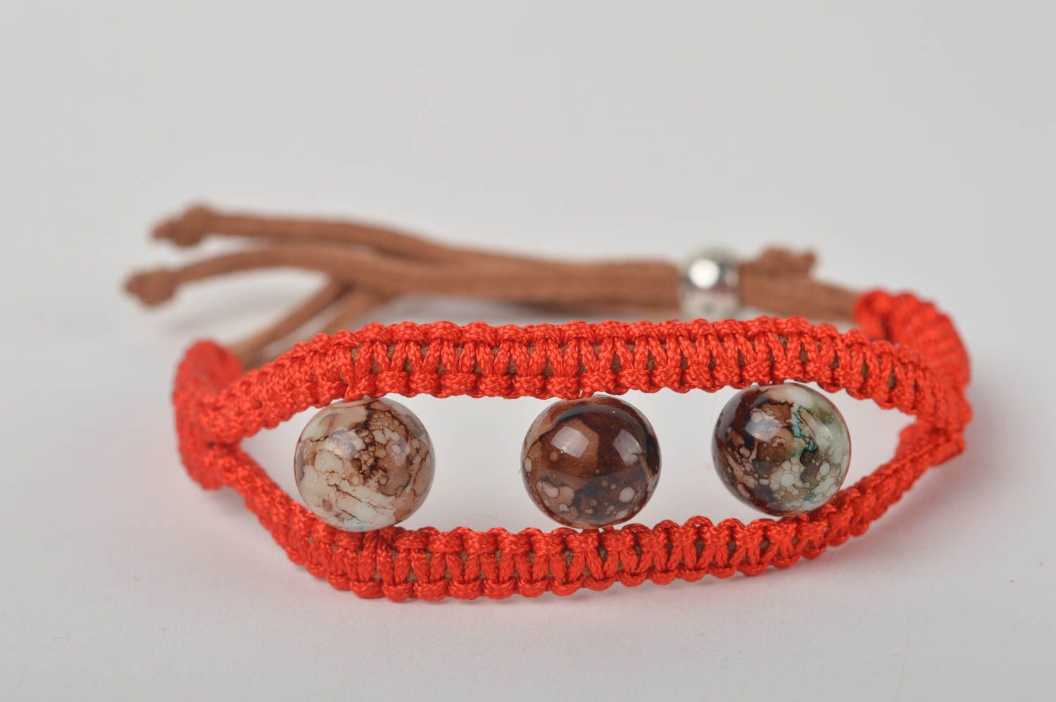 Handmade designer bracelet woven wrist bracelet textile bracelet present photo 2