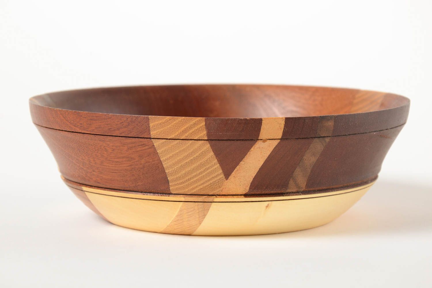 Handmade Schale aus Holz Designer Geschirr Geschenk Idee für Suppen schön  foto 2