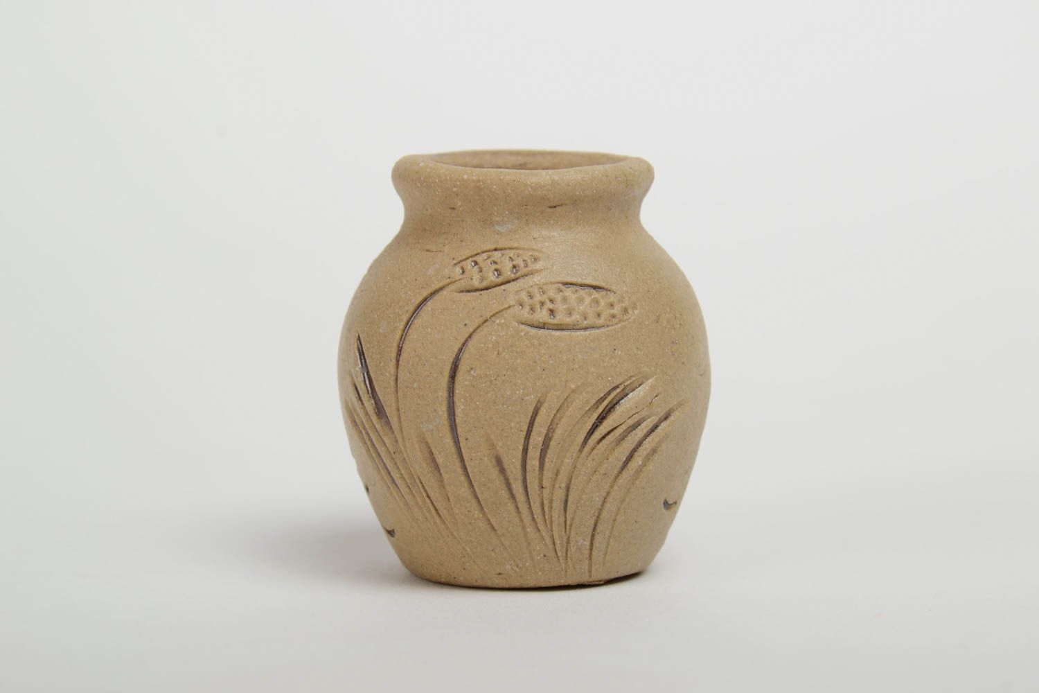 Cruche décorative miniature faite main pour intérieur ethnique avec ornement photo 2