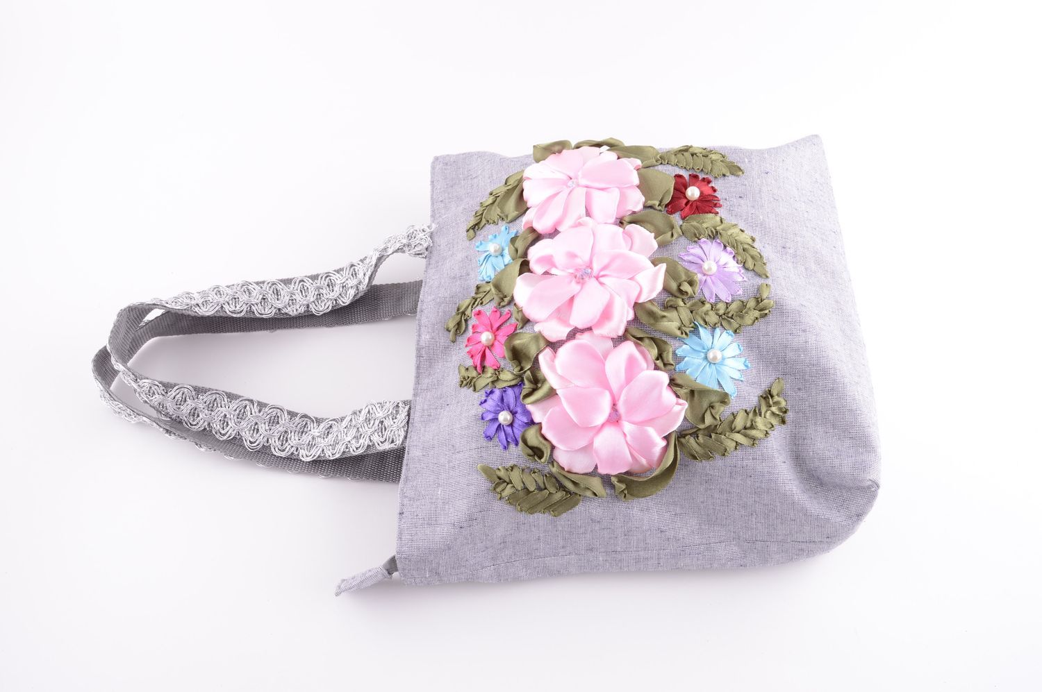 Handmade Stoff Tragetasche Designer Tasche Damen Accessoire Geschenk für Damen foto 3