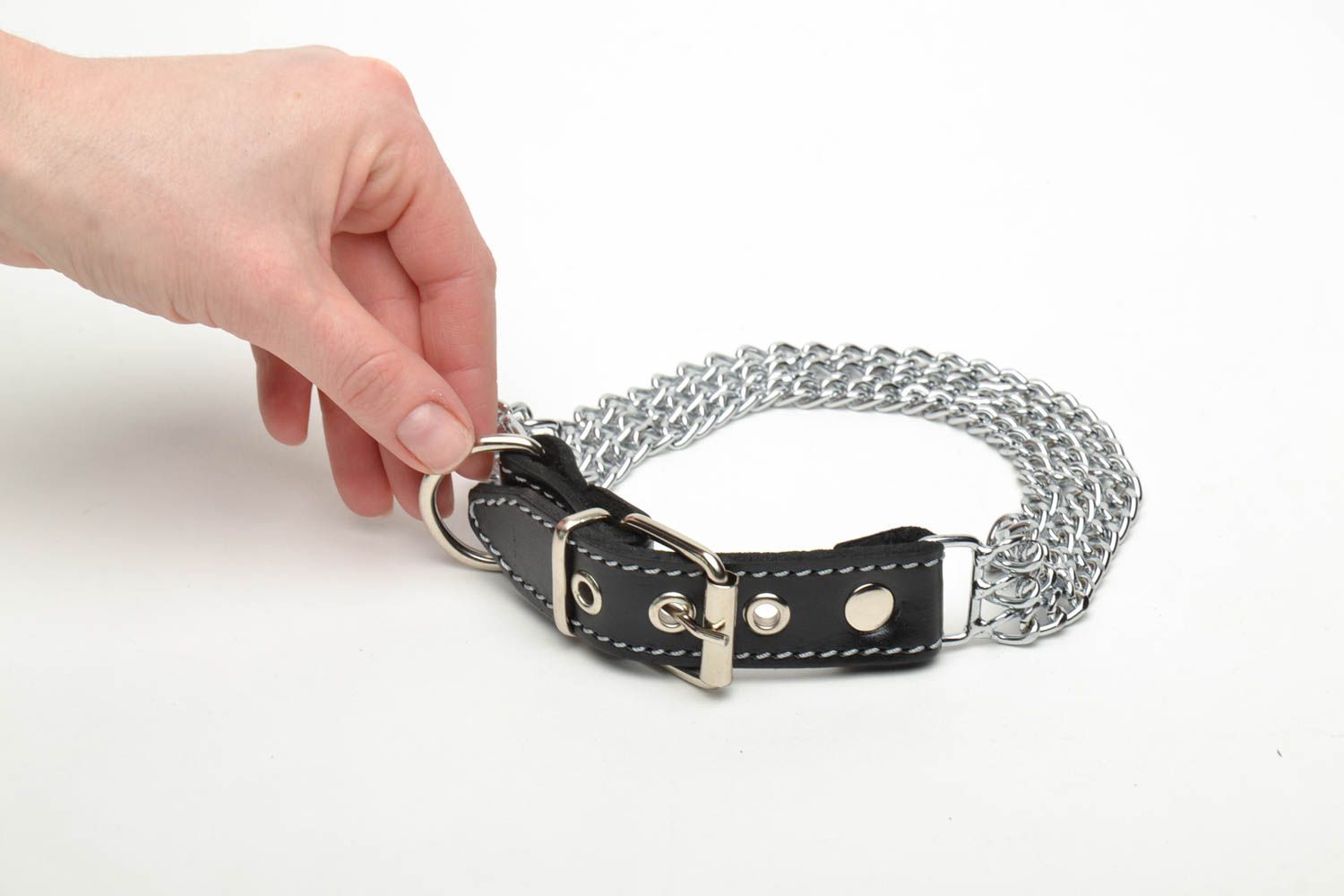 Metal prong collar for dog photo 5