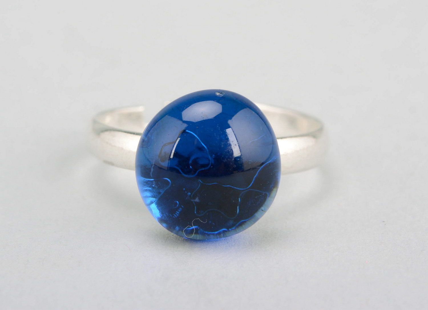 Ring made of fusing glass Night Sky photo 2