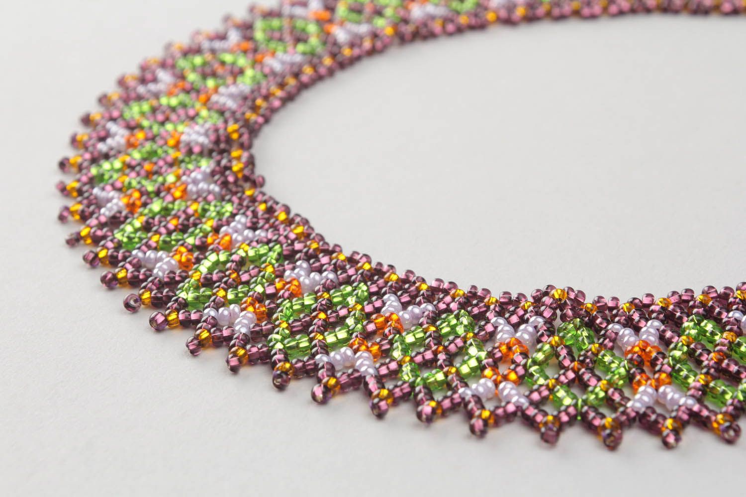 Amazing necklace made of Czech beads photo 4