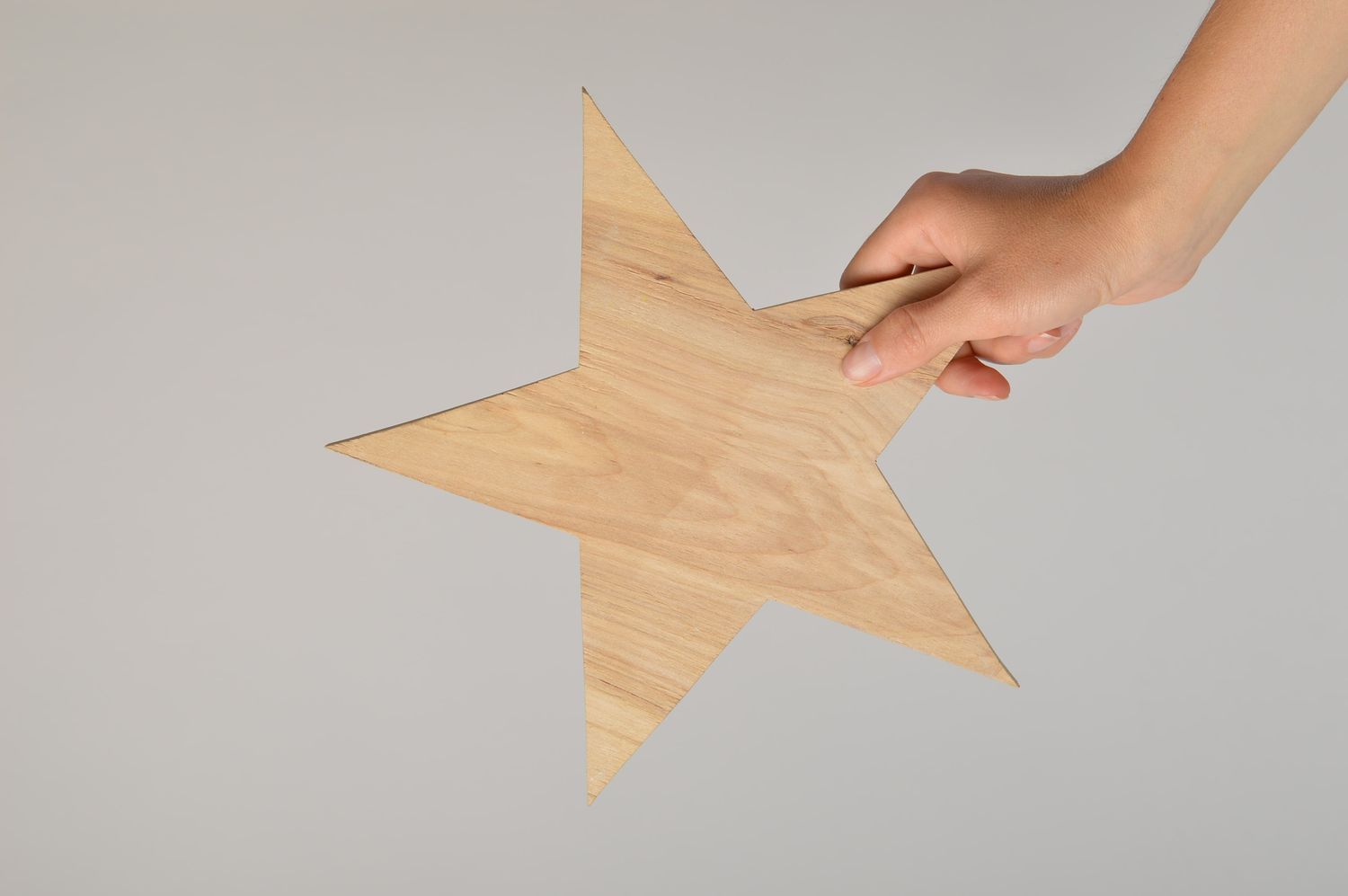 Figurine en bois à peindre faite main Objet à décorer Étoile Loisirs créatifs photo 4
