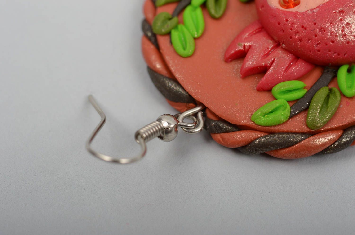 Homemade jewelry dangling earrings polymer clay earrings designs cool gifts photo 2