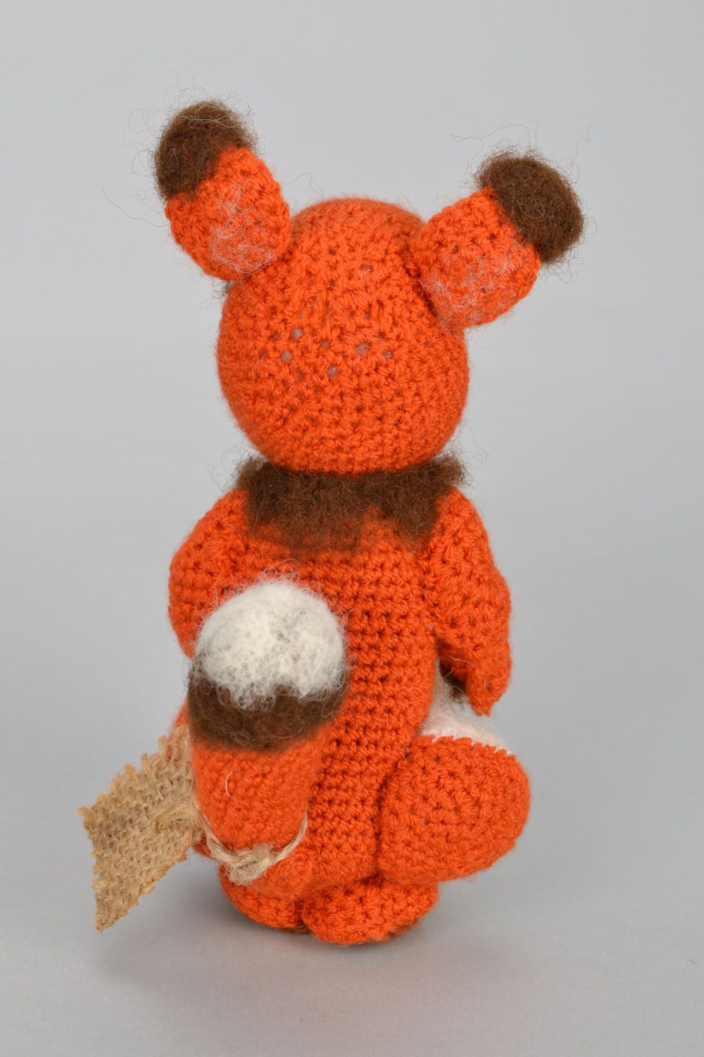 Brinquedo de lã feito à mão Esquilo  foto 5