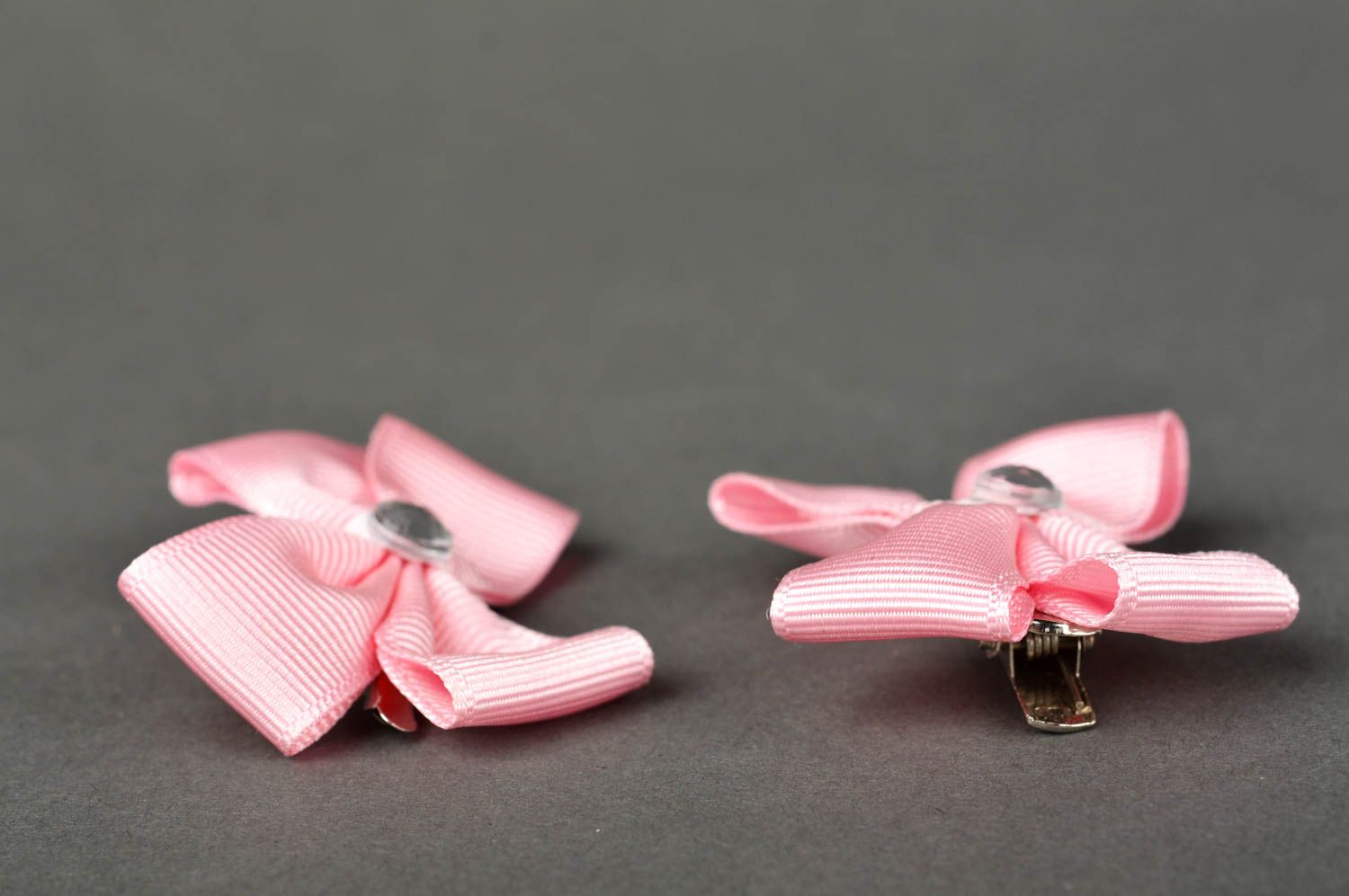 Adornos para el pelo rosados accesorios de moda hechos a mano regalos originales foto 3