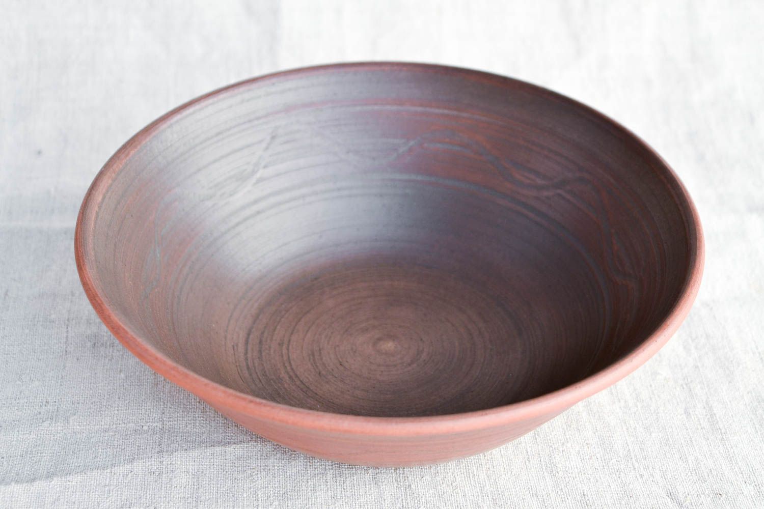 Großer handmade Keramik Teller Haus Dekor Design Teller Tisch Dekor tief fein foto 4