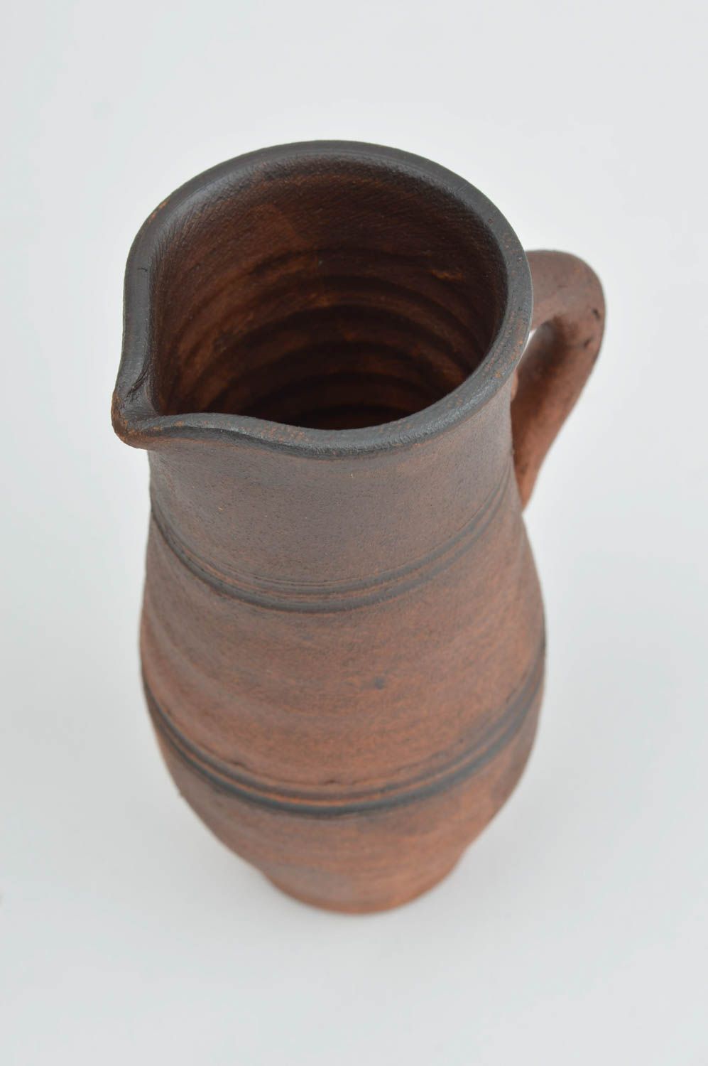 10 oz country style brown milk pitcher with handle 0,19 lb photo 4