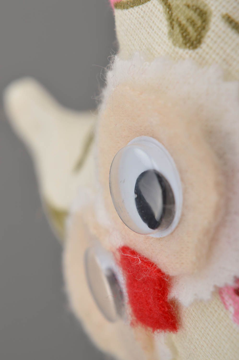 Игрушка сова игрушка ручной работы мягкая игрушка сова с цветочным принтом фото 3