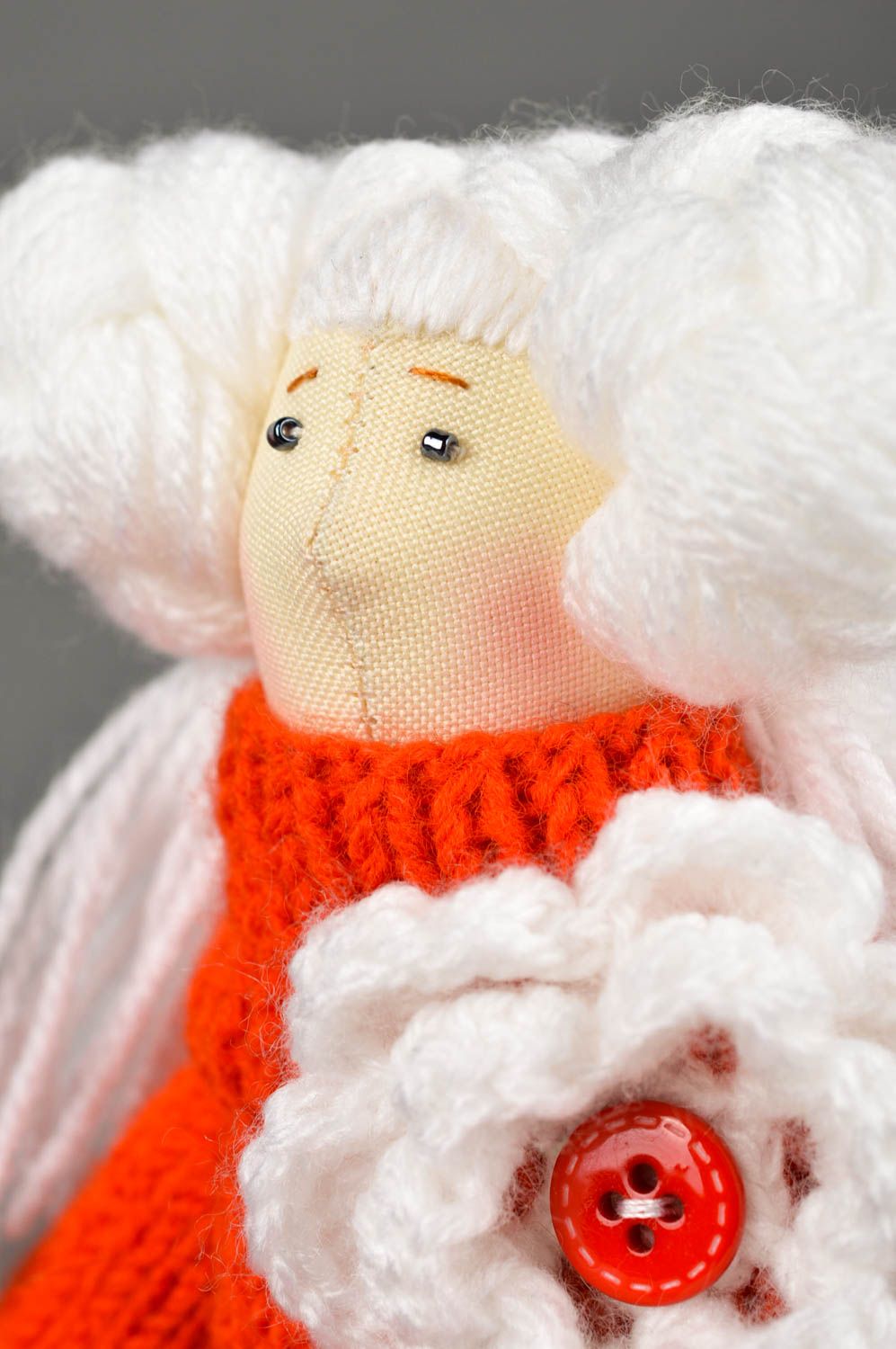 Кукла ручной работы авторская кукла стильная красивая кукла из ткани для дома фото 4