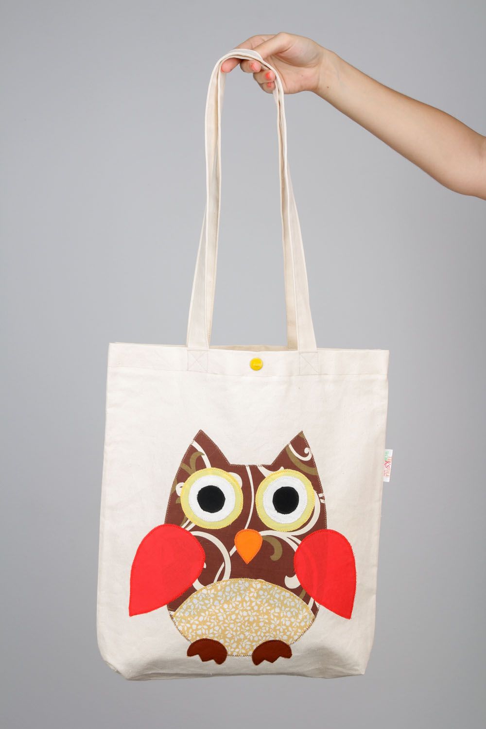 Large purse with an owl  photo 2
