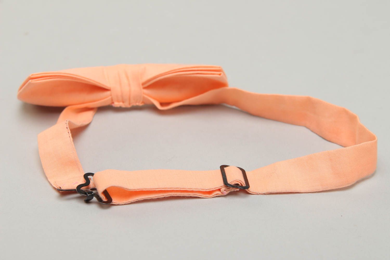 Beautiful peach bow tie for shirt photo 3