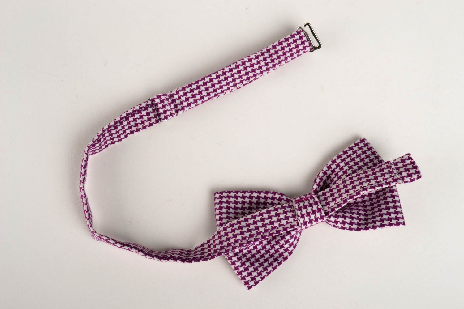 Corbata de lazo artesanal pajarita moderna con estampado accesorio unisex foto 2