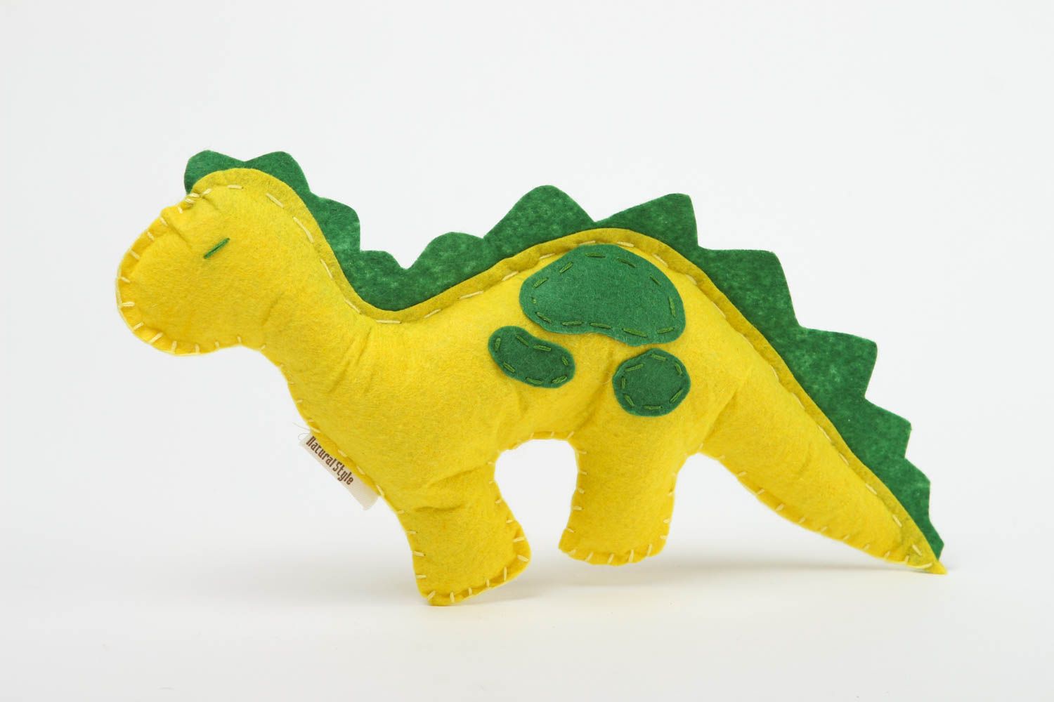Unusual handmade soft toy stuffed fabric toy felt dinosaur toy birthday gifts photo 4