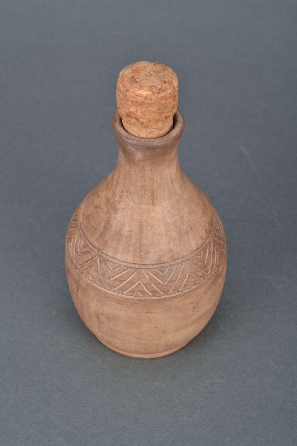 Handgemachte keramische Flasche foto 5