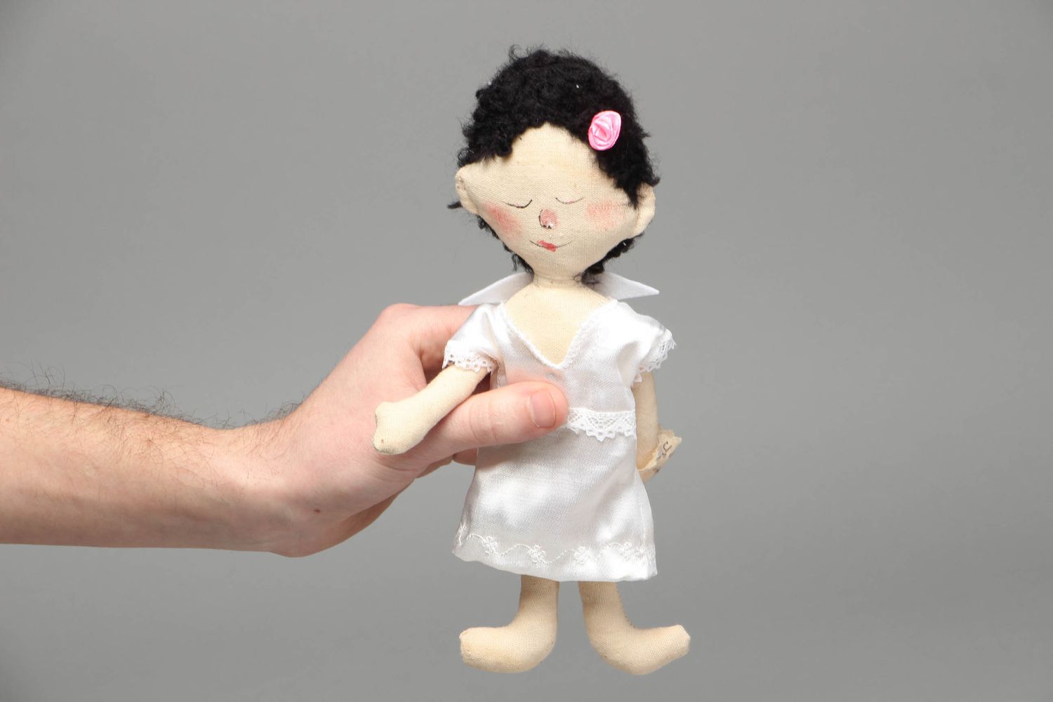 Handmade textile toy angel photo 4