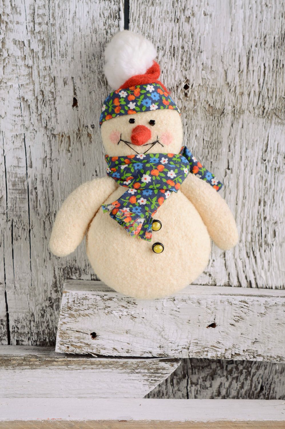 Soft felt toy Snowman photo 1