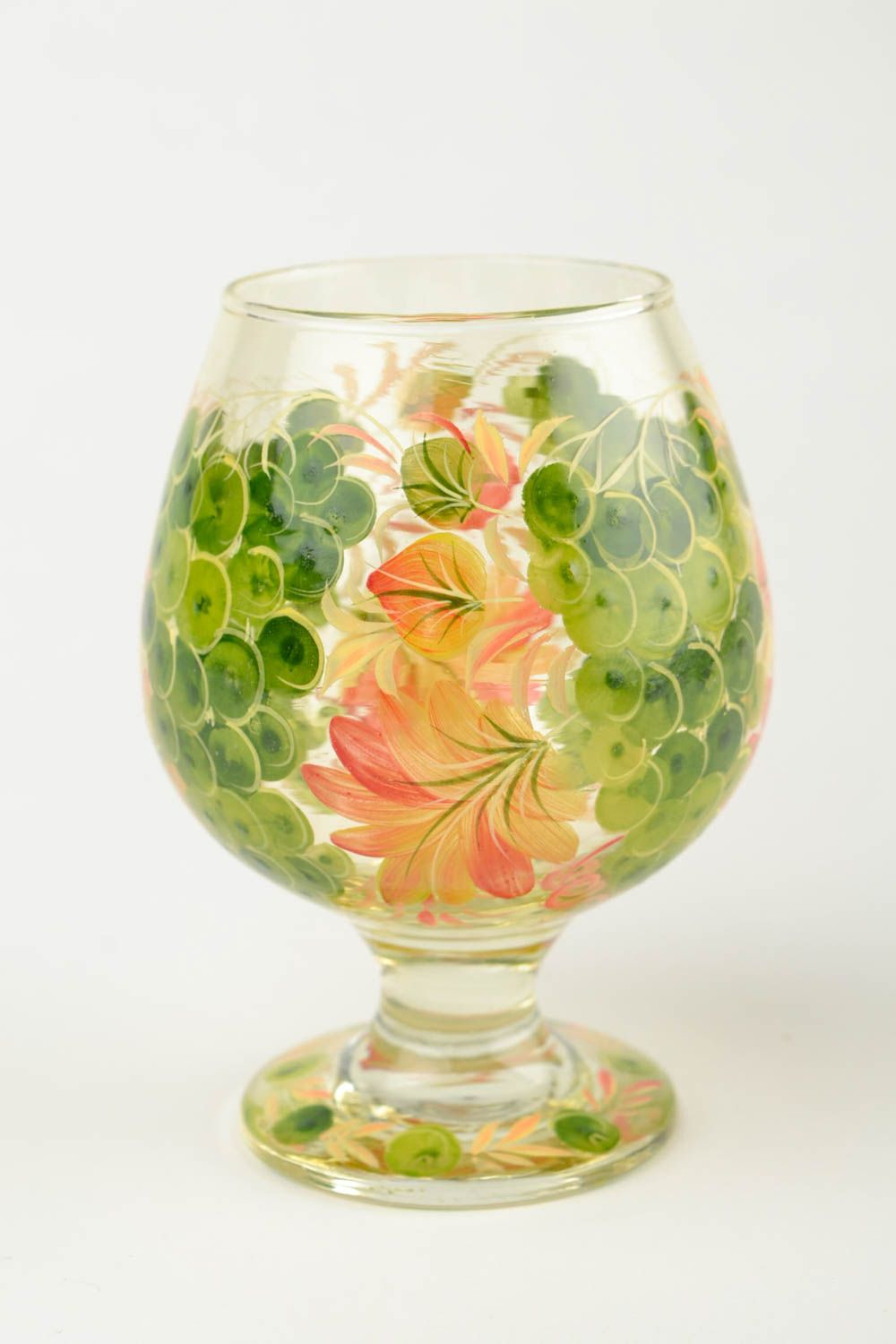 Copa para coñac hecha a mano decoración de interior copa de cristal decorada foto 3