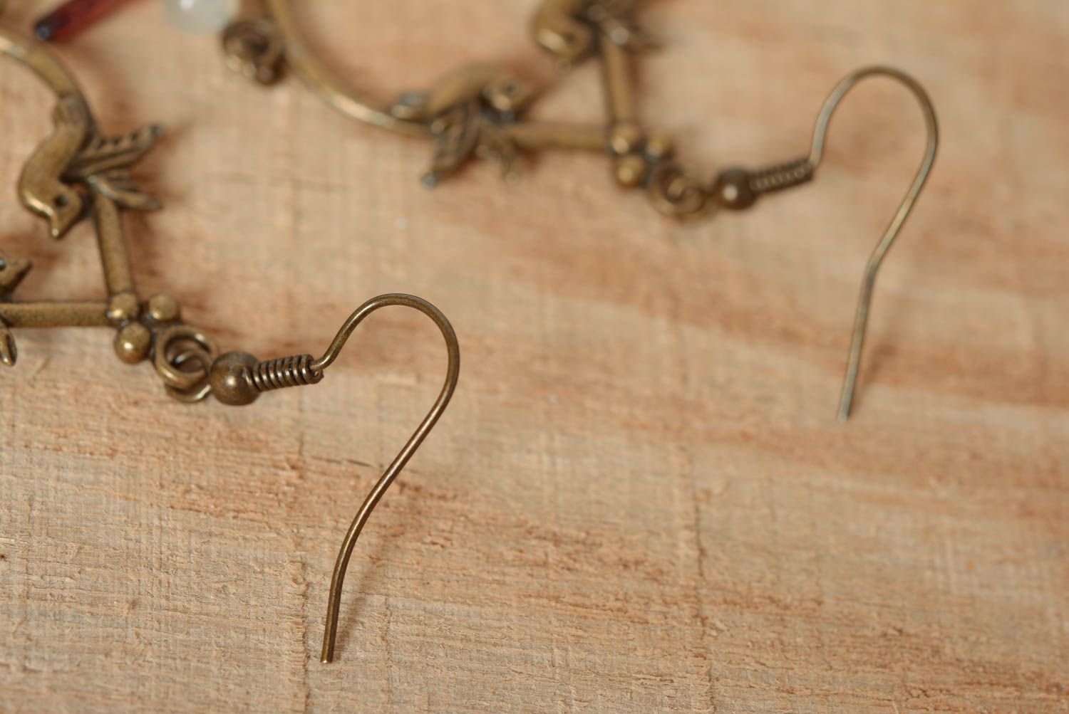 Metal jewelry handmade earrings dangling earrings fashion accessories gift ideas photo 4