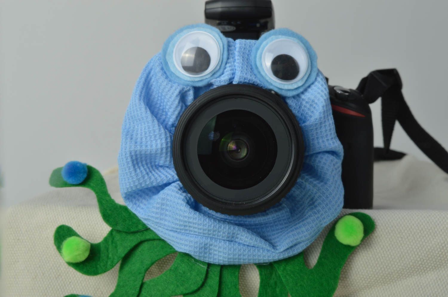 Handmade Krake Spielzeug Kamera Accessoire Fotokamera Zubehör lustig originell foto 1