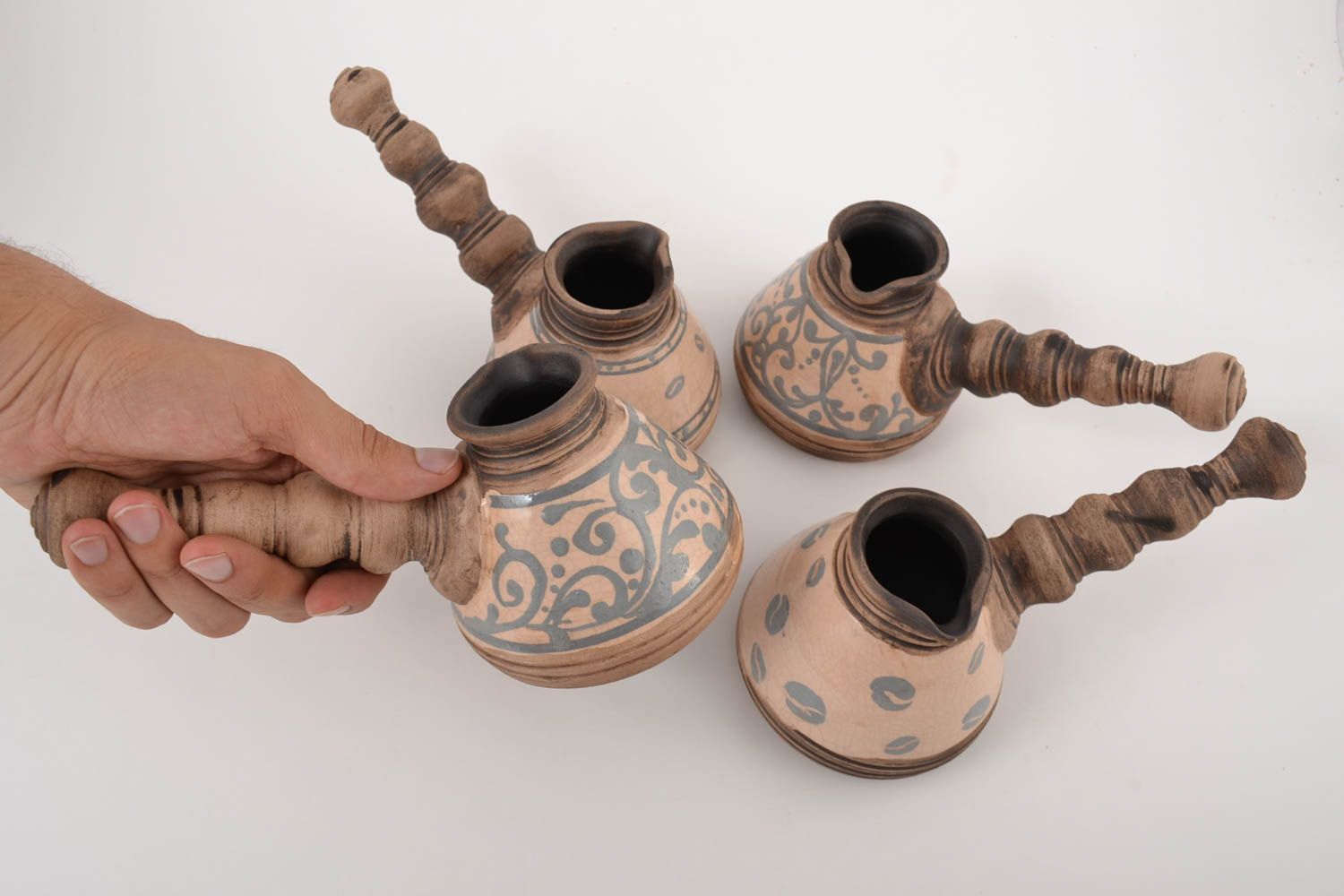 Cafeteras turcas hechas a mano para café regalo original utensilio de cocina foto 5