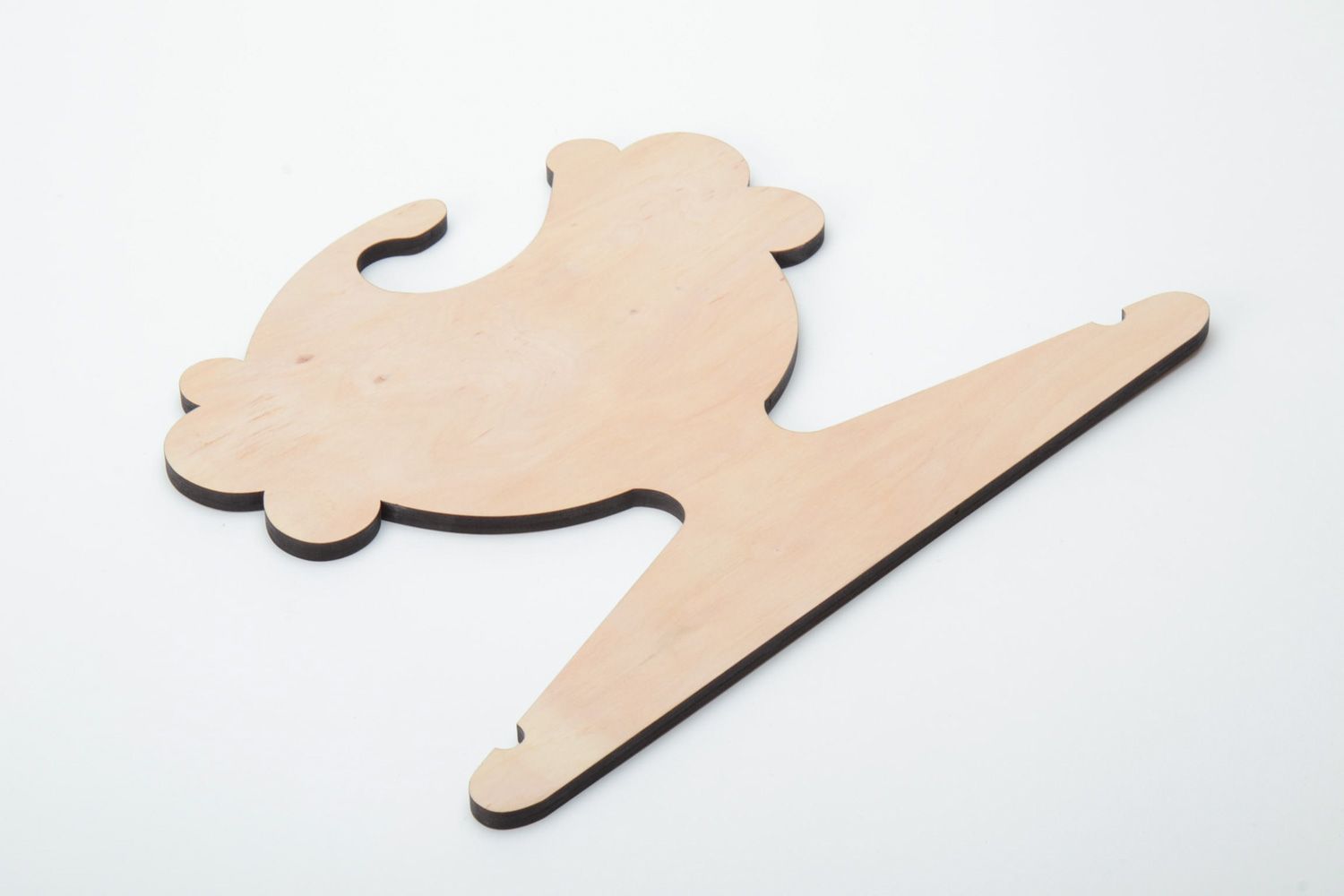 Unusual plywood children's clothes hanger for painting photo 4