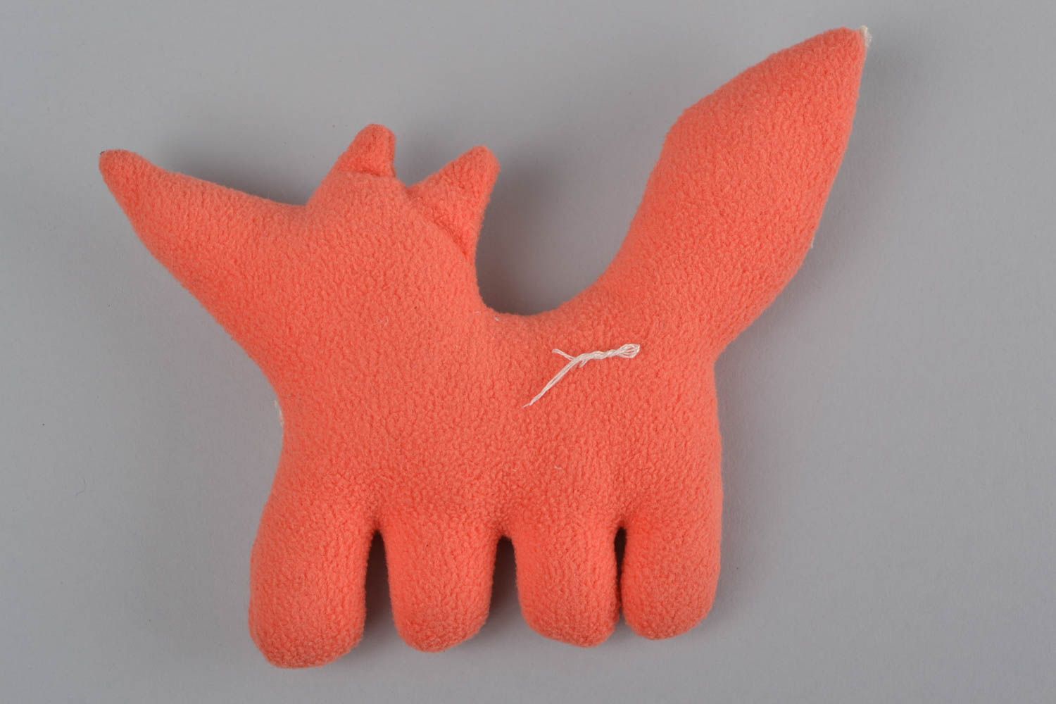 Мягкая игрушка ручной работы лиса рыжая красивая небольшого размера для ребенка фото 5