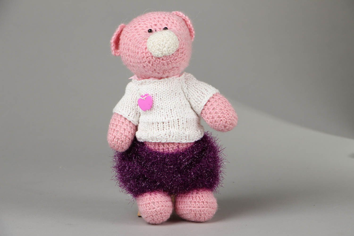 Crocheted toy Pig photo 1