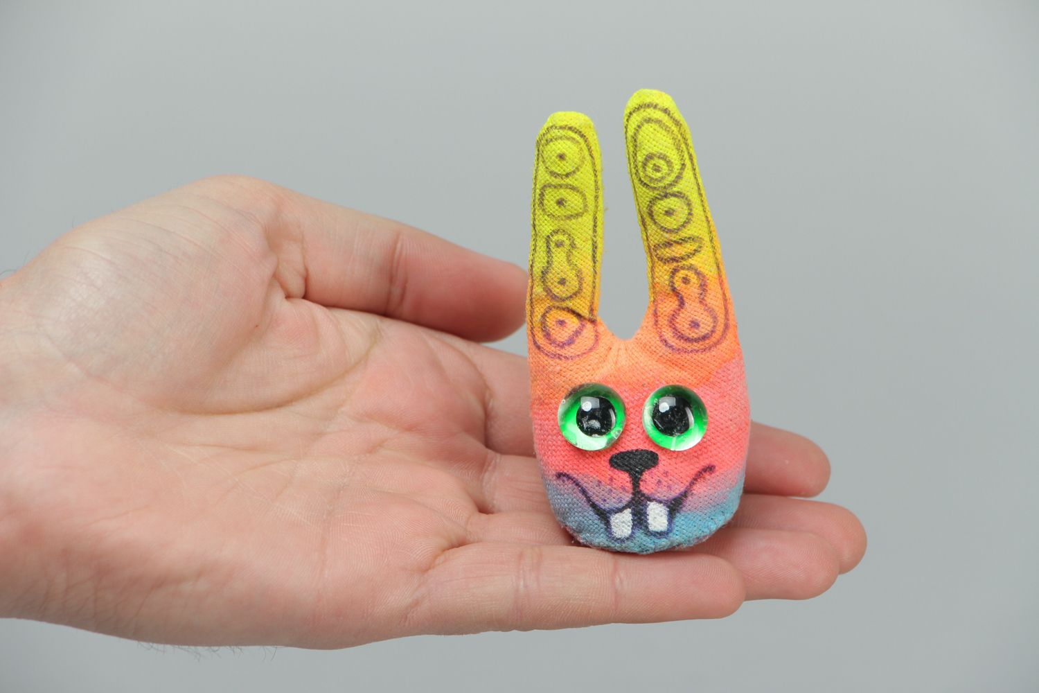 Fluorescent soft toy hare photo 3