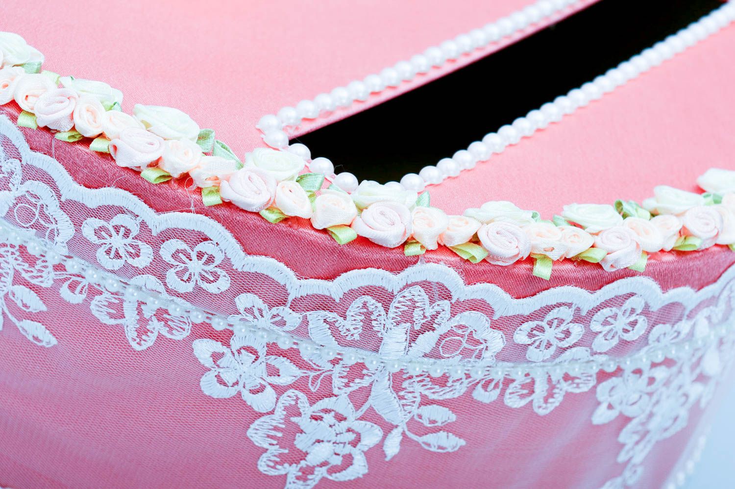 Handmade Aufbewahrung Box Geldversteck Dose Accessoire für Hochzeit rosa foto 3