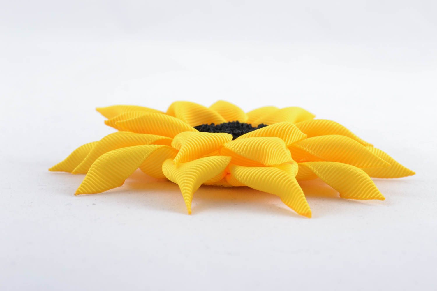 Handgemachte Haarspange Sonnenblume foto 2