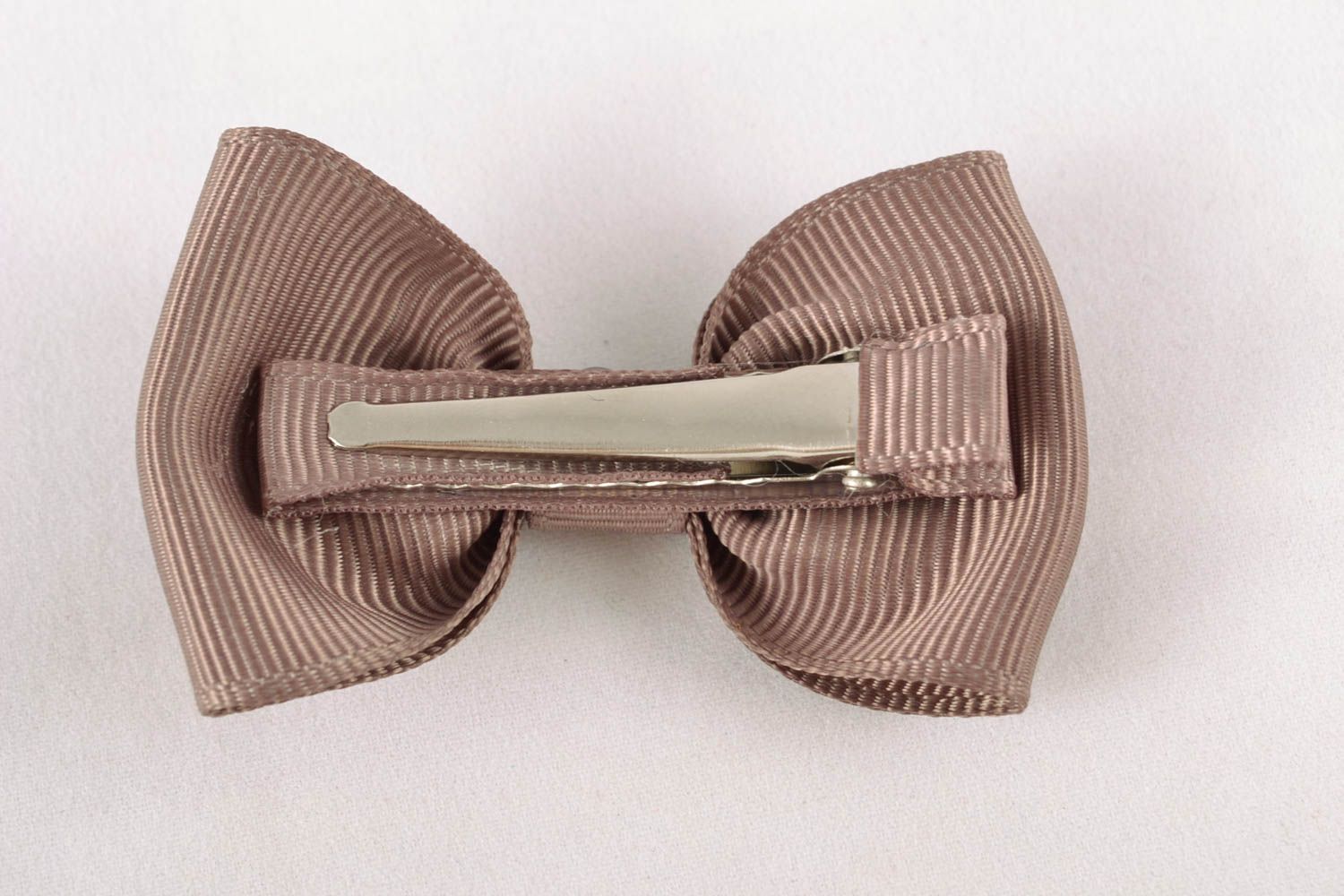 Hair clip with ribbon bow photo 5