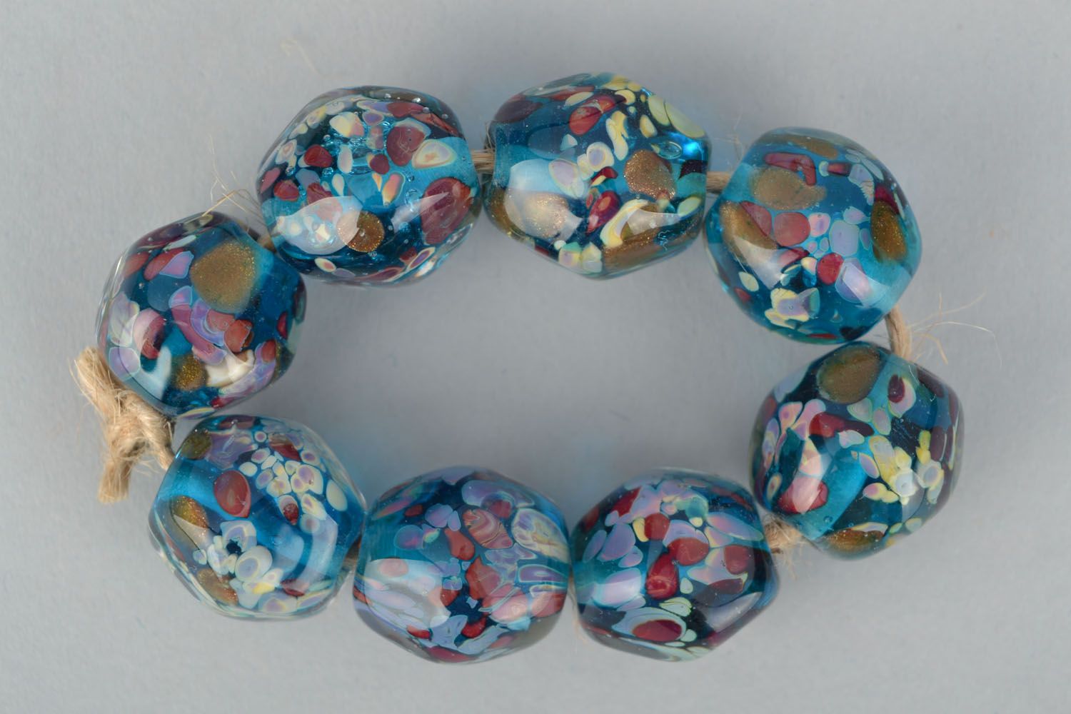 Fourniture verre chalumeau ensemble de perles fantaisie  photo 1